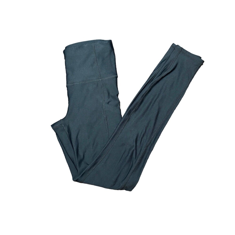 Womens Full Length Black Fabletics Leggings with Side Pockets Size XXS